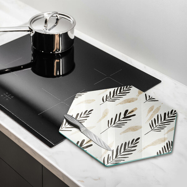 Glass kitchen board Boho plants