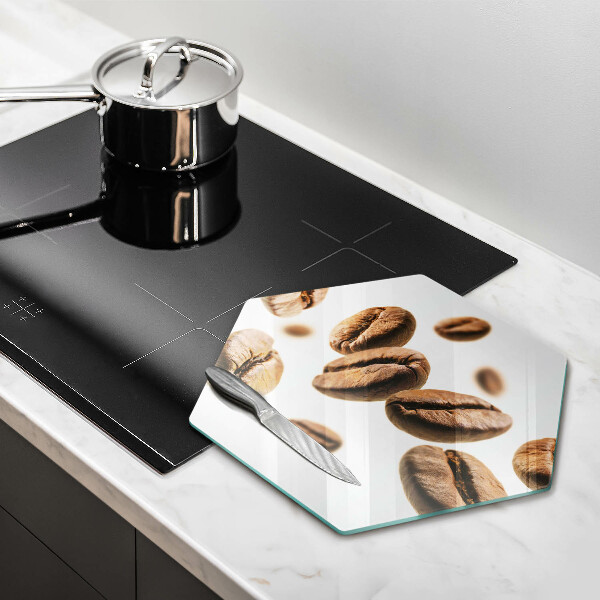 Glass kitchen board Coffee beans