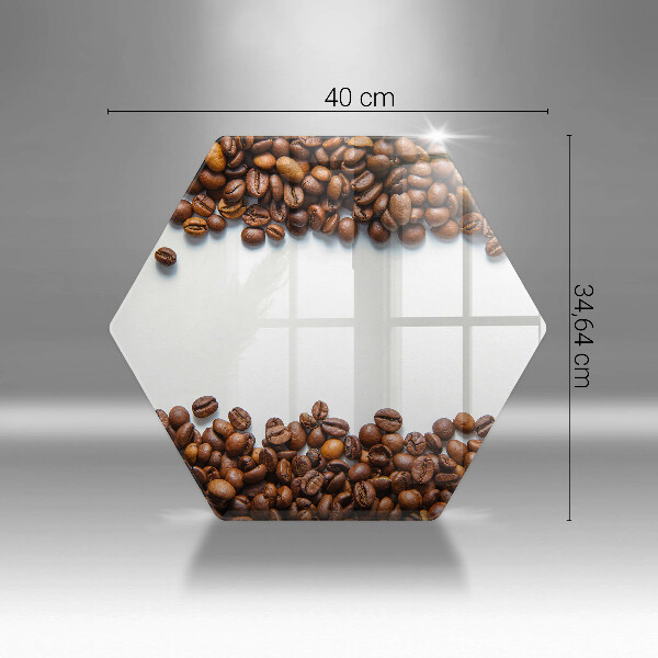Glass kitchen board Grain coffee