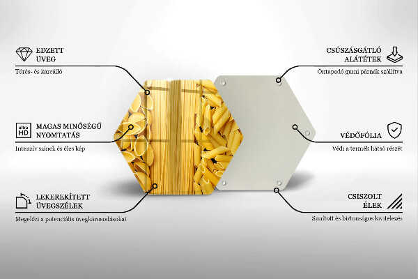 Glass kitchen board Pasta