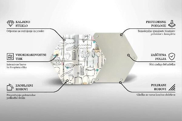 Glass kitchen board Kitchen accessories