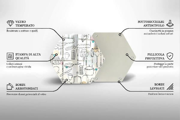 Glass kitchen board Kitchen accessories
