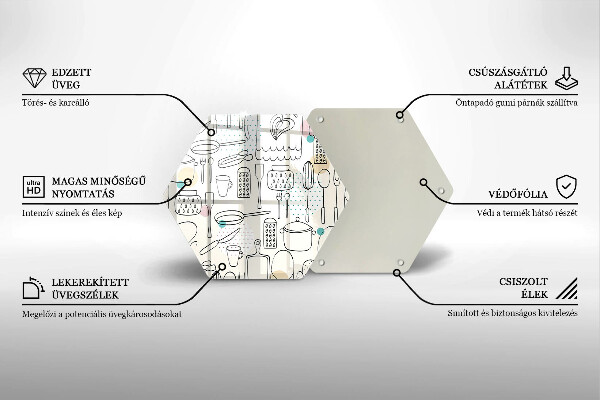 Glass kitchen board Kitchen accessories