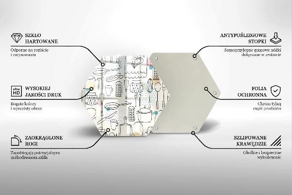 Glass kitchen board Kitchen accessories