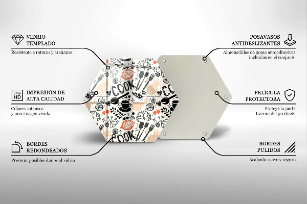 Glass kitchen board Drawing kitchen theme