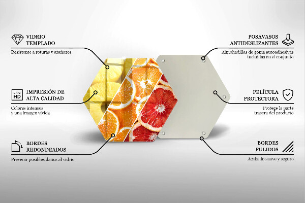 Glass kitchen board Colorful fruits