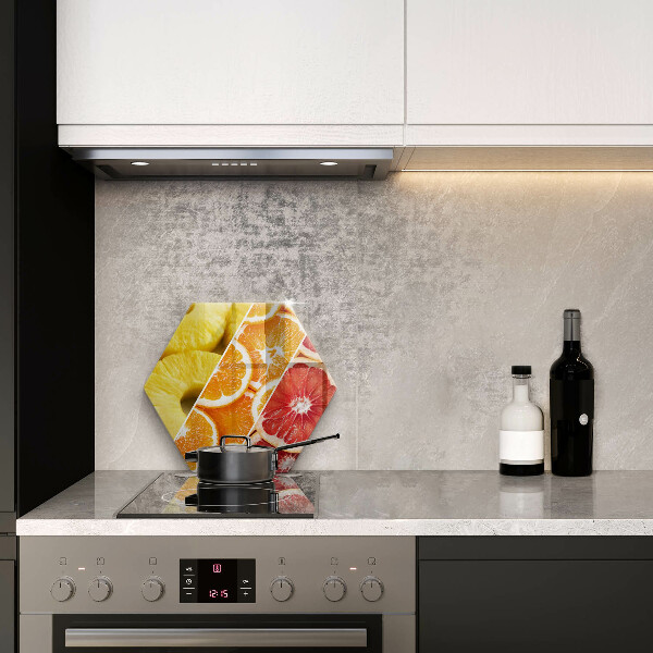 Glass kitchen board Colorful fruits