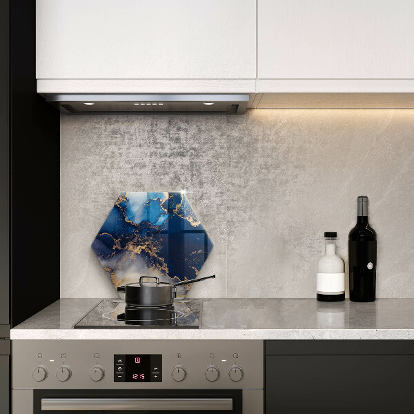 Glass kitchen board Marble abstraction