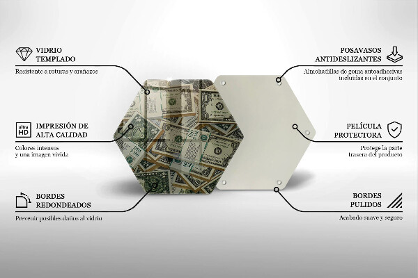 Glass kitchen board Dollars