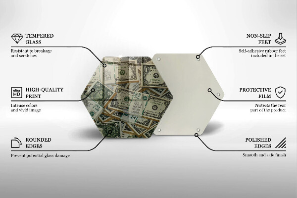 Glass kitchen board Dollars