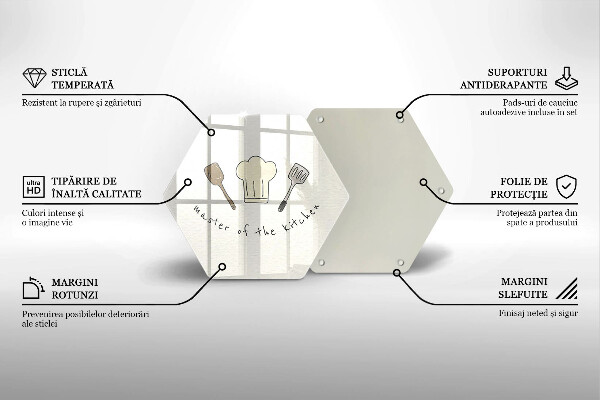 Glass kitchen board Master of the Kitchen