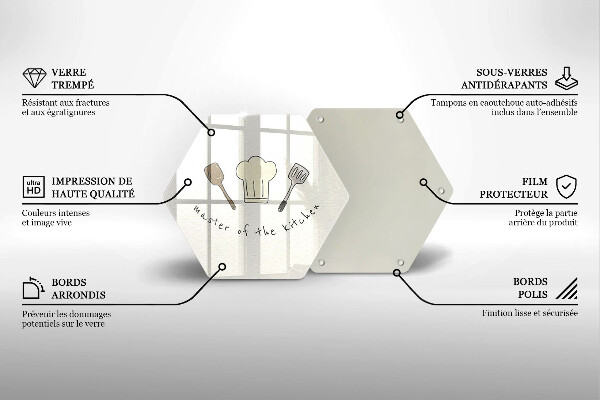 Glass kitchen board Master of the Kitchen