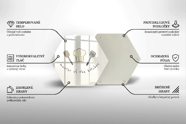 Glass kitchen board Master of the Kitchen