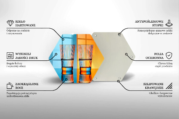 Chopping board Two glasses of water