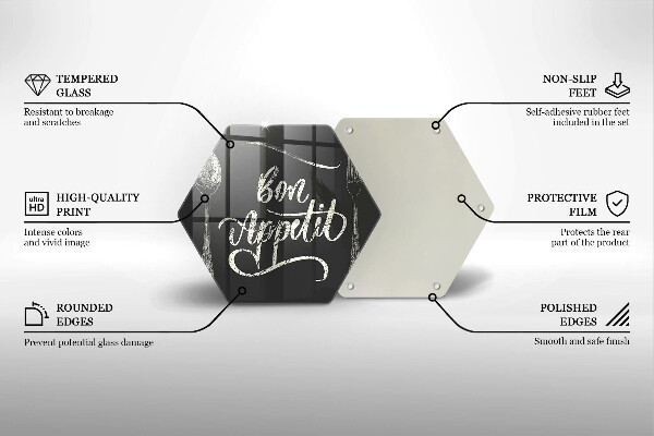 Chopping board The inscription Bon Appetit