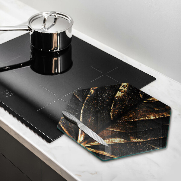 Chopping board Golden leaf