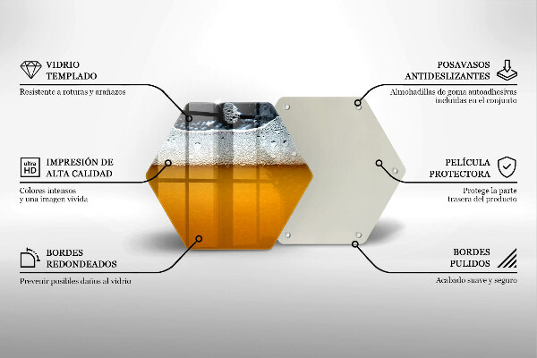 Chopping board glass Beer drink foam