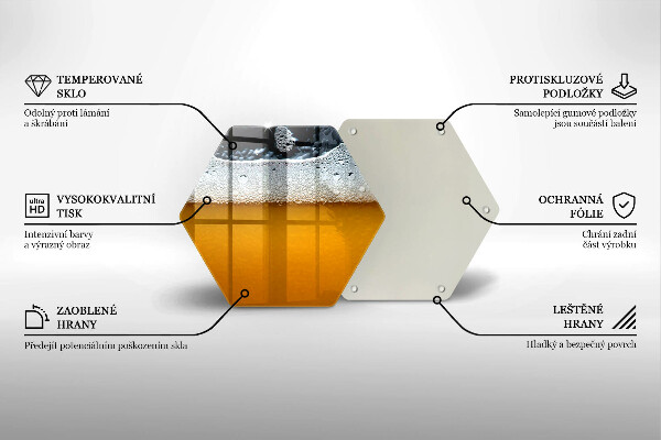 Chopping board glass Beer drink foam