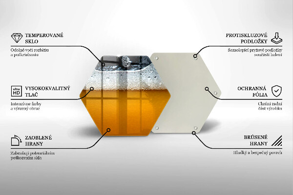 Chopping board glass Beer drink foam