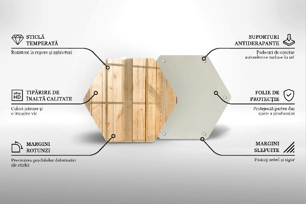 Chopping board glass Delicate wooden boards