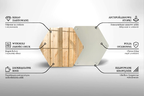 Chopping board glass Delicate wooden boards