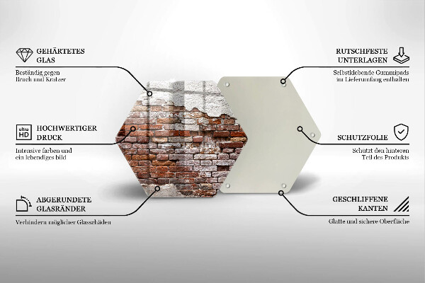 Chopping board Old wall of brick and concrete