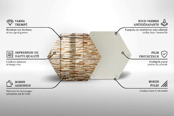 Chopping board Decorative texture stones