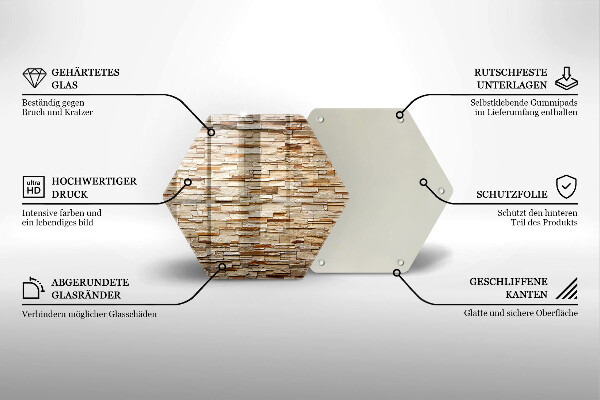 Chopping board Decorative texture stones