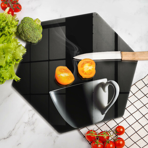 Chopping board A cup of tea