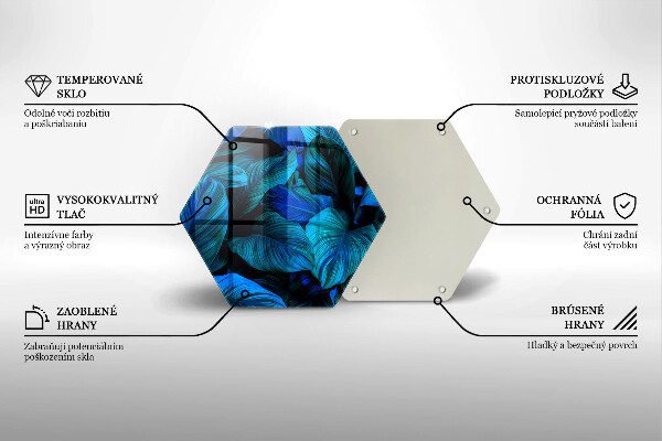 Chopping board glass Jungle vegetation leaves