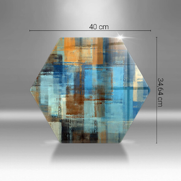 Chopping board glass Painted background