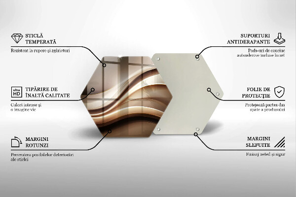 Kitchen worktop protector Abstraction mild lines