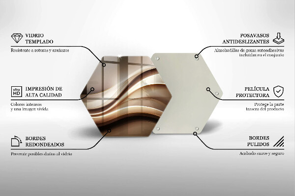 Kitchen worktop protector Abstraction mild lines