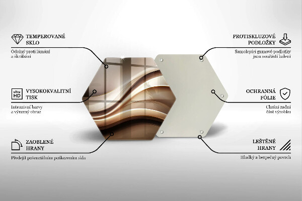 Kitchen worktop protector Abstraction mild lines