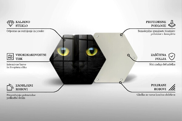Kitchen worktop protector Animal cat eyes