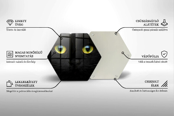Kitchen worktop protector Animal cat eyes