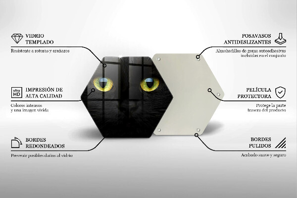 Kitchen worktop protector Animal cat eyes
