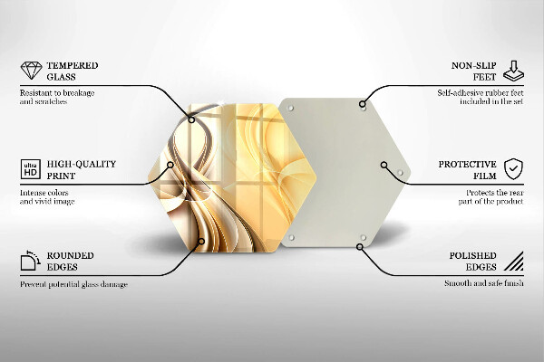 Kitchen worktop protector Abstraction of smoke