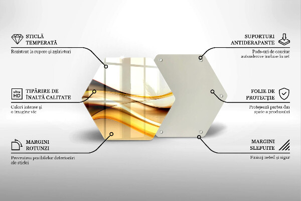 Kitchen worktop protector Abstraction smoke lines