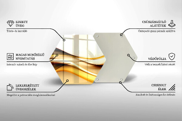 Kitchen worktop protector Abstraction smoke lines