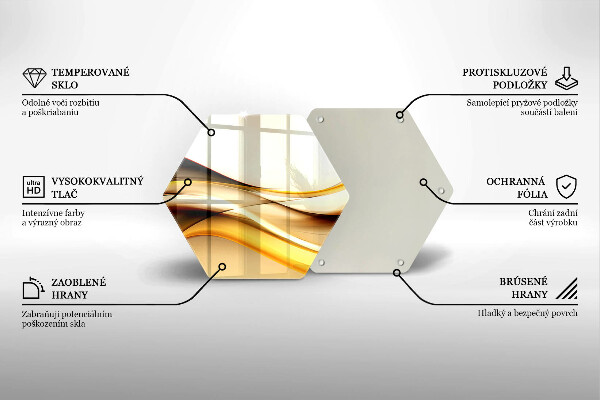 Kitchen worktop protector Abstraction smoke lines