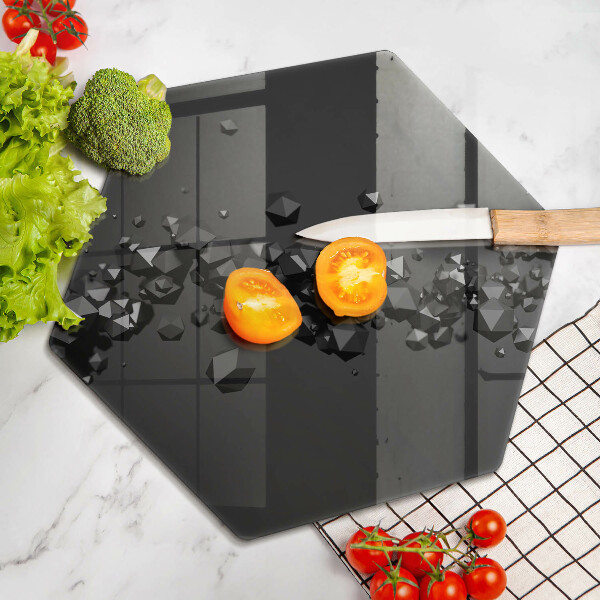 Kitchen worktop protector 3D shapes abstraction