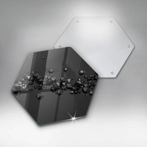 Kitchen worktop protector 3D shapes abstraction