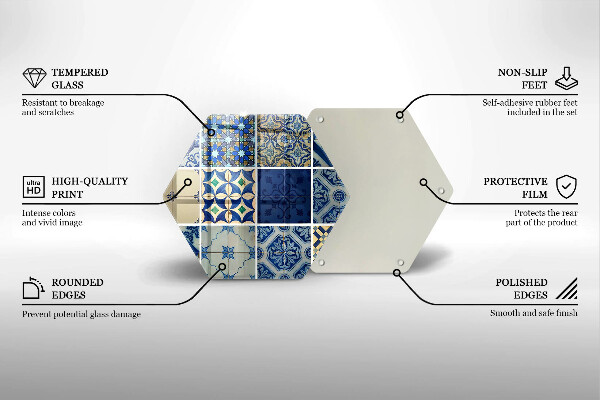 Kitchen worktop protector Decorative tiles