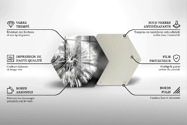 Cutting board Delicate dandelion