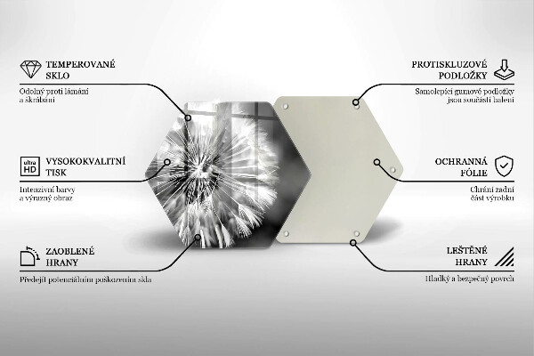 Cutting board Delicate dandelion