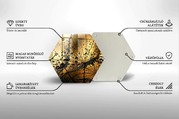 Cutting board Rosa and dandelions
