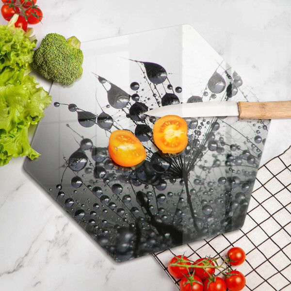 Cutting board Dandelions and dew