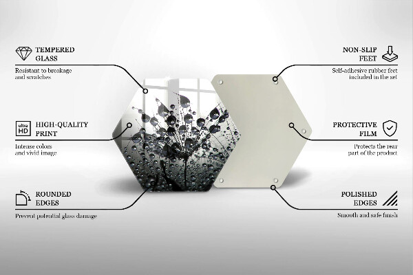 Cutting board Dandelions and dew