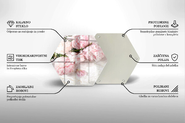 Kitchen worktop protector Delicate roses flowers